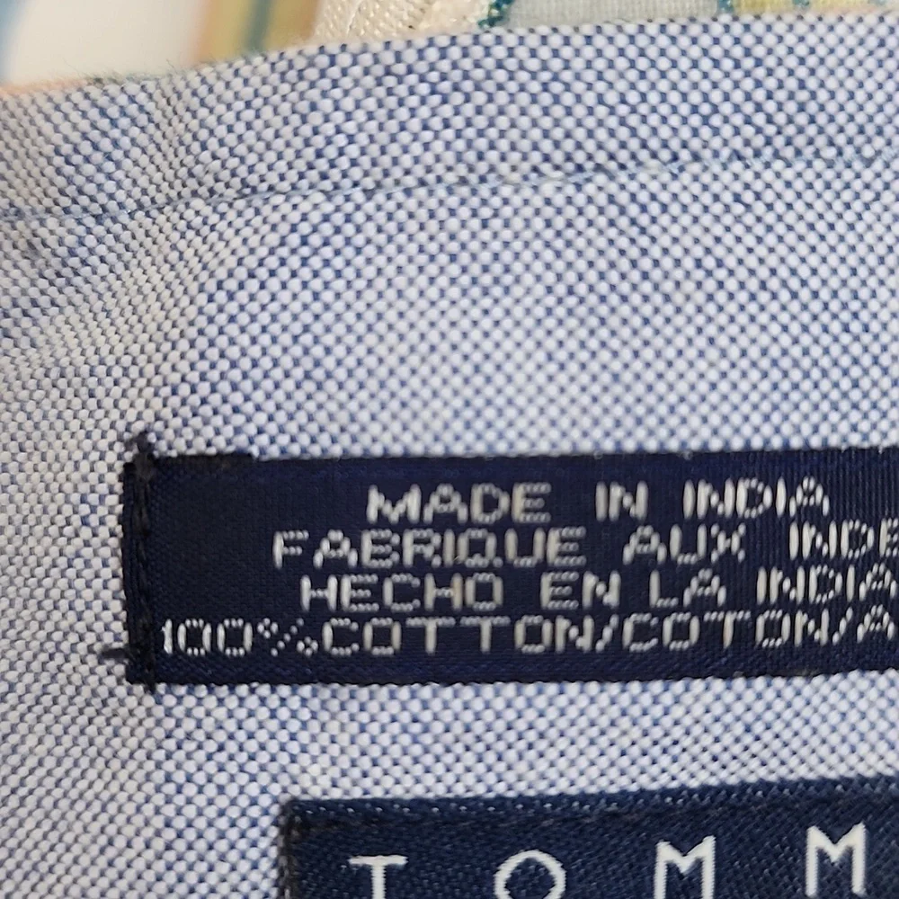 Tommy Hilfiger 90s Vintage Plaid Cotton Sleeveless Mini Dress Size 4 - Picture 7 of 7